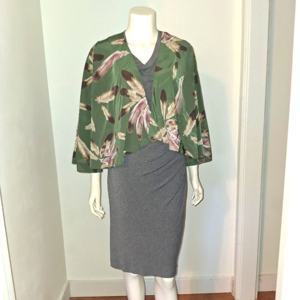 The Impeccable Pig Green Cardigan Small GUC